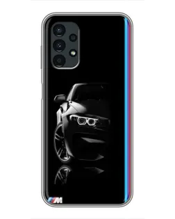 Чехол для Samsung Galaxy A13 (5G) с картинкой «Силуэт BMW в темноте»