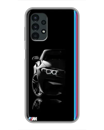 Чехол для Samsung Galaxy A13 (5G) с картинкой «Силуэт BMW в темноте»