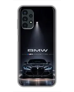 Чохол для Samsung Galaxy A13 (5G) з картинкою «BMW крізь нічне місто»