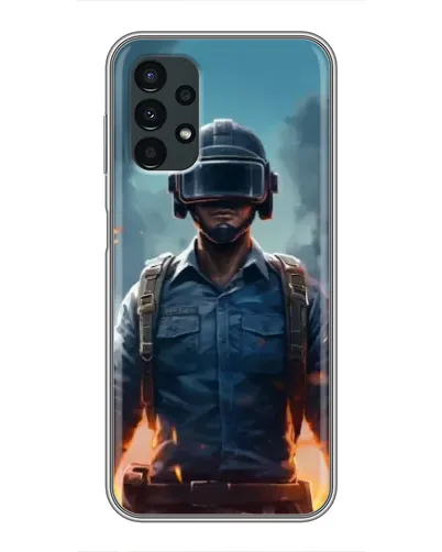 Чехол для Samsung Galaxy A13 (5G) с картинкой «PUBG — реалистичный герой»