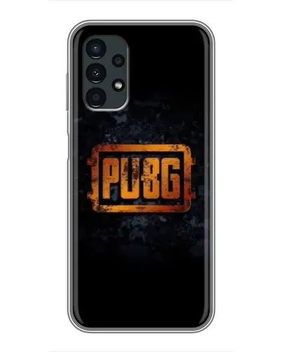 Чехол для Samsung Galaxy A13 (5G) с картинкой «PUBG — золотой логотип»