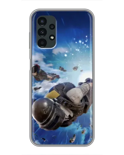 Чехол для Samsung Galaxy A13 (5G) с картинкой «Десант PUBG — прыжок»