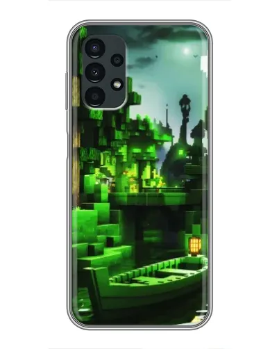 Чехол для Samsung Galaxy A13 (5G) с картинкой «Minecraft лесной пейзаж»