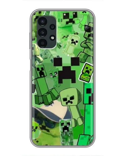 Чехол для Samsung Galaxy A13 (5G) с картинкой «Криперы Minecraft»