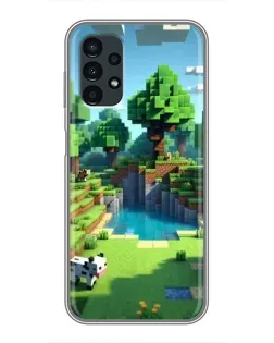Чехол для Samsung Galaxy A13 (5G) с картинкой «Minecraft летний день»