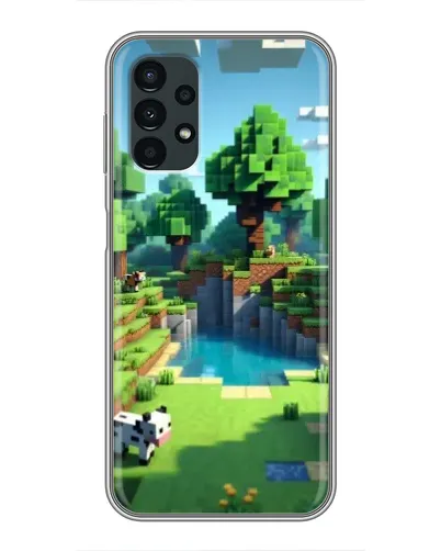 Чехол для Samsung Galaxy A13 (5G) с картинкой «Minecraft летний день»