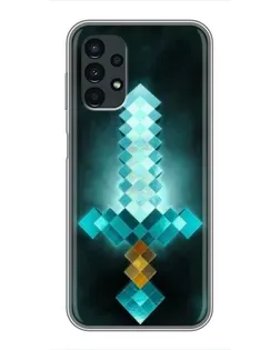 Чехол для Samsung Galaxy A13 (5G) с картинкой «Алмазный меч неон»