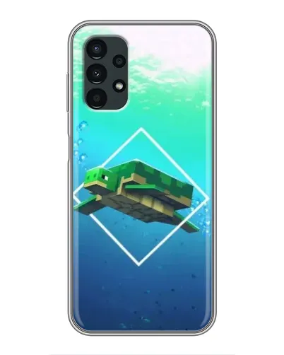 Чехол для Samsung Galaxy A13 (5G) с картинкой «Черепаха Minecraft»