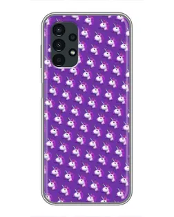 Чехол для Samsung Galaxy A13 (5G) с картинкой «Единороги на фиолетовом»
