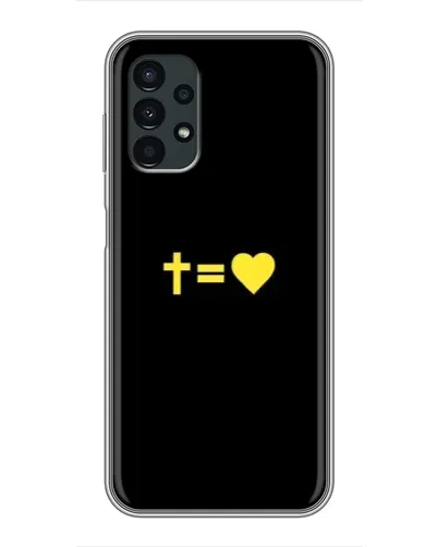 Чехол для Samsung Galaxy A13 (5G) с картинкой «Сердце и Крест»