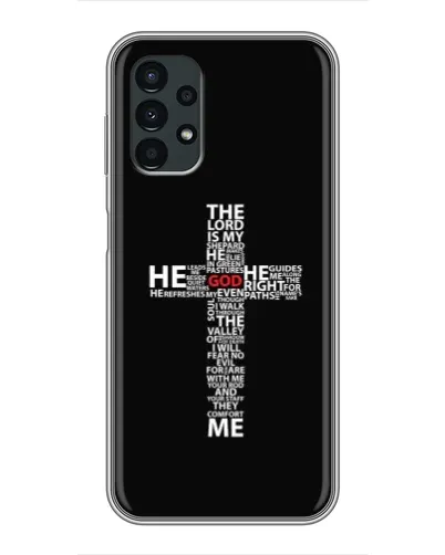 Чехол для Samsung Galaxy A13 (5G) с картинкой «Текстовый крест» Чехол для Samsung Galaxy A13 (5G) с картинкой «Текстовый крест»