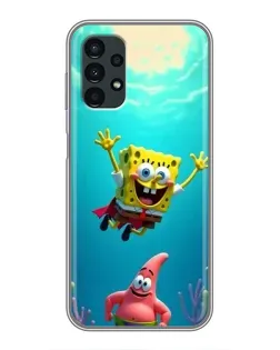 Чехол для Samsung Galaxy A13 (5G) с картинкой «Спанч Боб под водой»