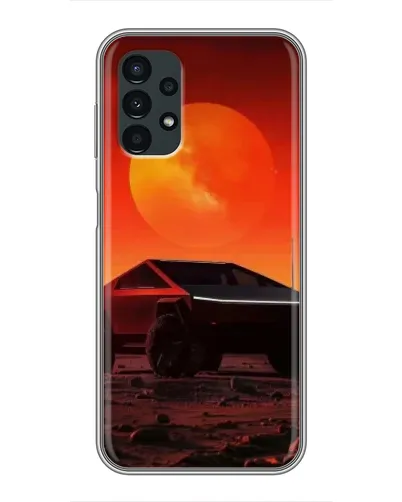 Чехол для Samsung Galaxy A13 (5G) с картинкой «Cybertruck на Марсе»