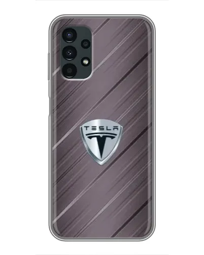 Чехол для Samsung Galaxy A13 (5G) с картинкой «Металлическая текстура Tesla»