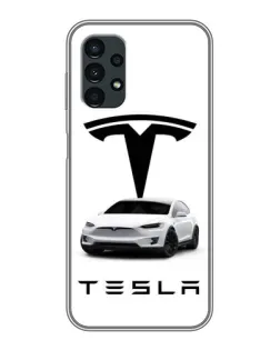 Чехол для Samsung Galaxy A13 (5G) с картинкой «Tesla White Style»