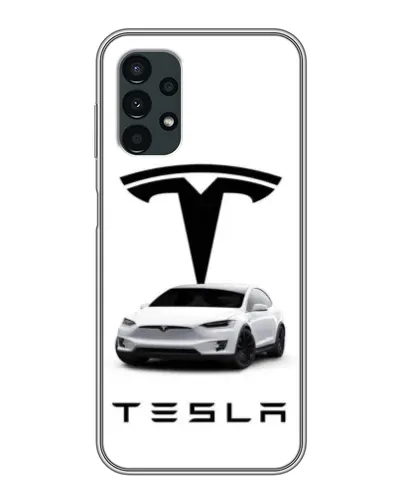 Чехол для Samsung Galaxy A13 (5G) с картинкой «Tesla White Style»