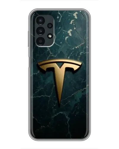 Чехол для Samsung Galaxy A13 (5G) с картинкой «Мраморная Tesla Gold»