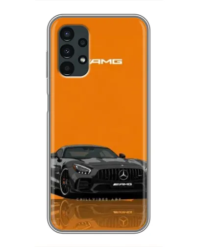 Чохол для Samsung Galaxy A13 (5G) з картинкою «Помаранчевий Mercedes AMG»