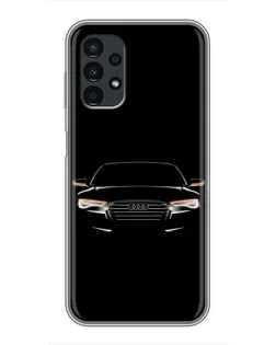 Чехол для Samsung Galaxy A13 (5G) с картинкой «Audi — ночной контур»