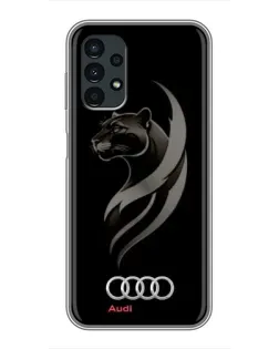 Чехол для Samsung Galaxy A13 (5G) с картинкой «Графика — пантера и Audi»