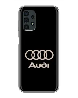 Чехол для Samsung Galaxy A13 (5G) с картинкой «Audi — золотой логотип»