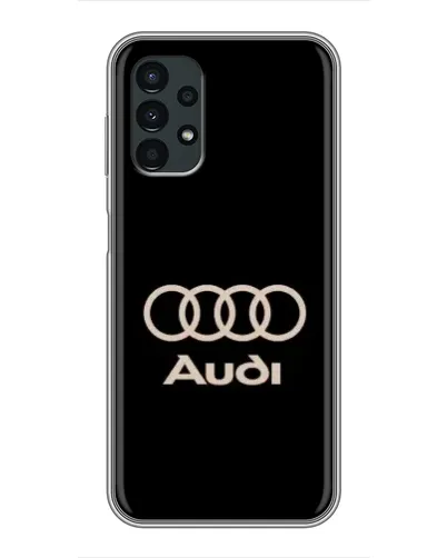 Чехол для Samsung Galaxy A13 (5G) с картинкой «Audi — золотой логотип»