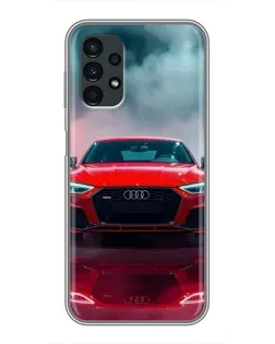 Чехол для Samsung Galaxy A13 (5G) с картинкой «Audi RS — красный стиль»
