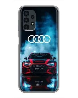 Чехол для Samsung Galaxy A13 (5G) с картинкой «Audi Sport — неон»