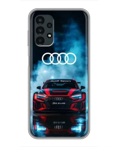 Чехол для Samsung Galaxy A13 (5G) с картинкой «Audi Sport — неон»