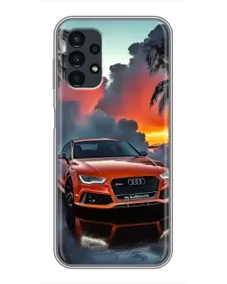 Чехол для Samsung Galaxy A13 (5G) с картинкой «Audi — закат»