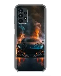 Чехол для Samsung Galaxy A13 (5G) с картинкой «Lamborghini дымная эстетика»