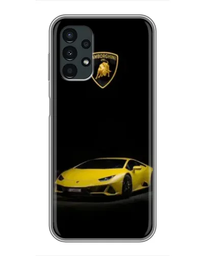 Чехол для Samsung Galaxy A13 (5G) с картинкой «Lamborghini желтый акцент»