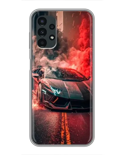 Чехол для Samsung Galaxy A13 (5G) с картинкой «Lamborghini красный дым»