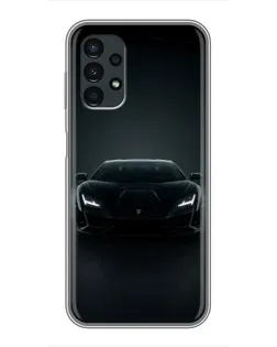Чехол для Samsung Galaxy A13 (5G) с картинкой «Черный Lamborghini Aventador»