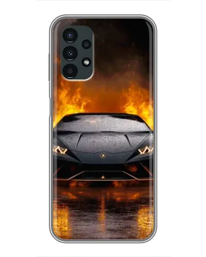 Чехол для Samsung Galaxy A13 (5G) с картинкой «Lamborghini в огне»