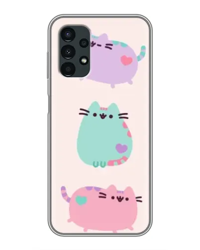Чехол для Samsung Galaxy A13 (5G) с картинкой «Pusheen трио» Чехол для Samsung Galaxy A13 (5G) с картинкой «Pusheen трио»