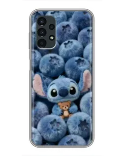Чехол для Samsung Galaxy A13 (5G) с картинкой «Стич и голубика»