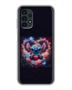 Чехол для Samsung Galaxy A13 (5G) с картинкой «Stitch в цветах»
