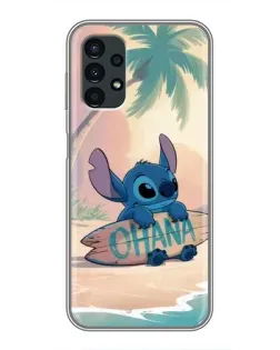 Чехол для Samsung Galaxy A13 (5G) с картинкой «Стич на серфе»