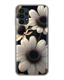 Чехол для Samsung Galaxy A13 (5G) с картинкой «Белые маргаритки макро»