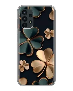Чехол для Samsung Galaxy A13 (5G) с картинкой «Клевер в золоте»