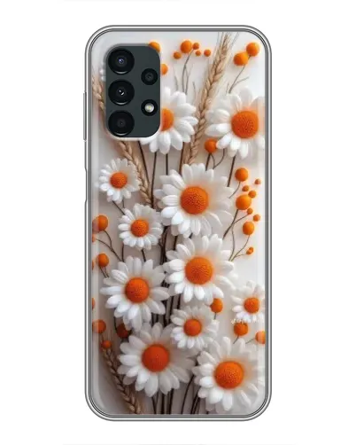 Чехол для Samsung Galaxy A13 (5G) с картинкой «Белые сухоцветы»