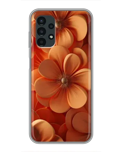 Чехол для Samsung Galaxy A13 (5G) с картинкой «Оранжевый макро цветок»