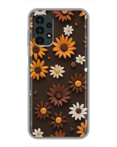 Чехол для Samsung Galaxy A13 (5G) с картинкой «Узор из маленьких подсолнухов»