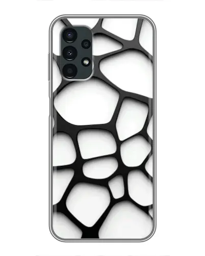 Чехол для Samsung Galaxy A13 (5G) с картинкой «Белая объемная сетка»
