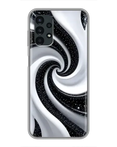 Чехол для Samsung Galaxy A13 (5G) с картинкой «Черно-белая спираль»
