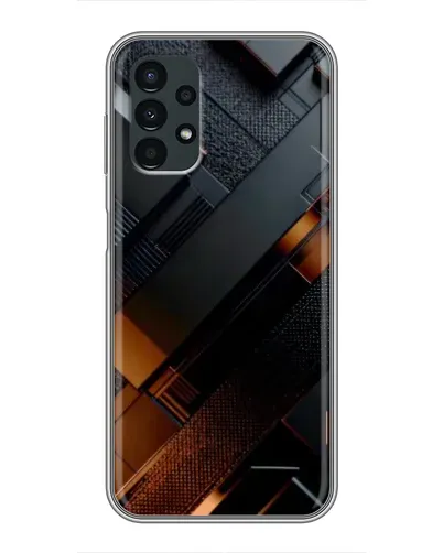 Чехол для Samsung Galaxy A13 (5G) с картинкой «Черные геометрические блоки»