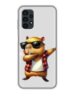 Чехол для Samsung Galaxy A13 (5G) с картинкой «Капибара рэпер даб» Чехол для Samsung Galaxy A13 (5G) с картинкой «Капибара рэпер даб»
