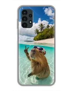 Чехол для Samsung Galaxy A13 (5G) с картинкой «Капибара на море» Чехол для Samsung Galaxy A13 (5G) с картинкой «Капибара на море»