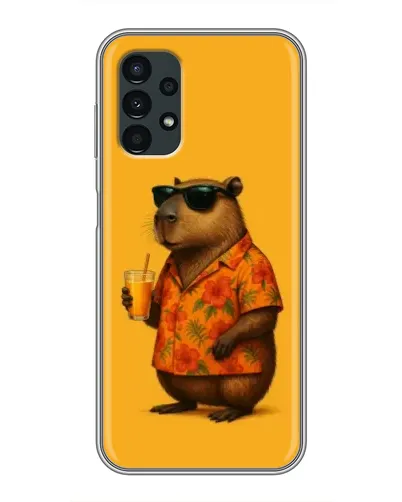 Чехол для Samsung Galaxy A13 (5G) с картинкой «Капибара на отдыхе»